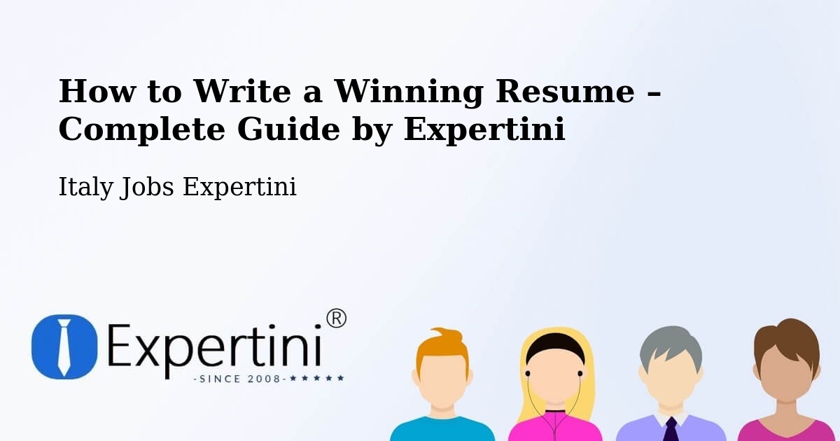Resume Writing Guide for Job Seekers – Taranto - Taranto, Italy Jobs Expertini